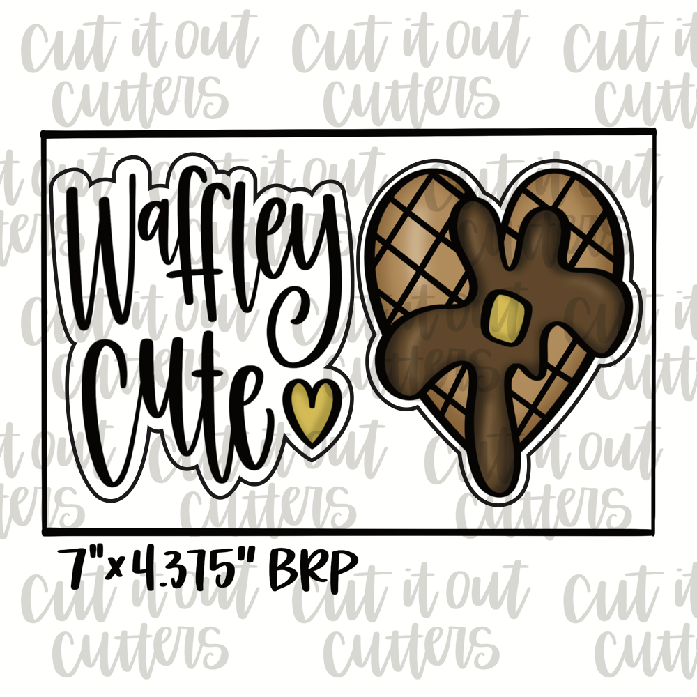 Waffley Cute & Waffle Cookie Cutter Set