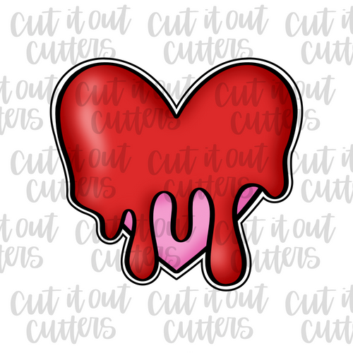 Waxy Drip Heart Cookie Cutter