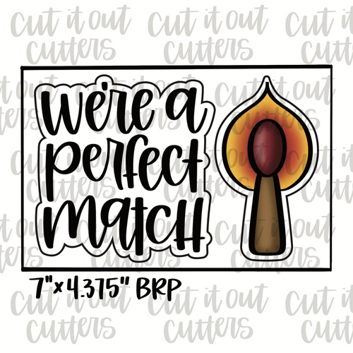 We're a Perfect Match & Match Cookie Cutter Set