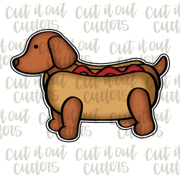 Weenie Hot Dog Cookie Cutter
