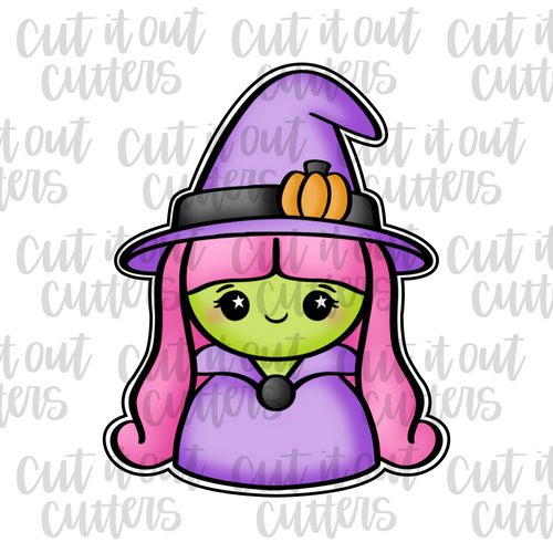 Willa the Witch - Head Cookie Cutter