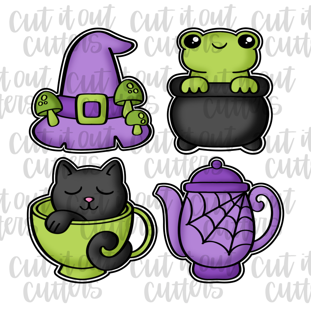 Witch's Cottage Mini Cookie Cutter Set