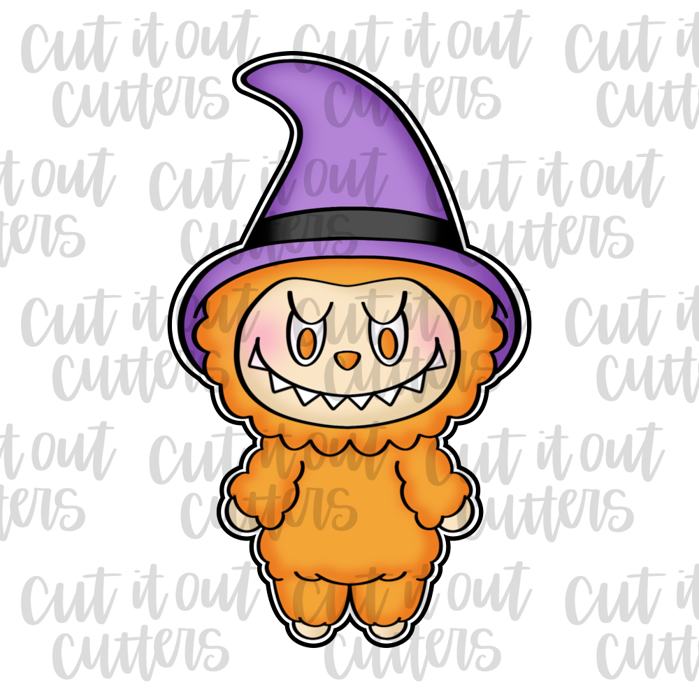 Witchy Furry Monster Cookie Cutter