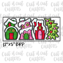 Load image into Gallery viewer, Wonky Christmas Village Cookie Cutter Set