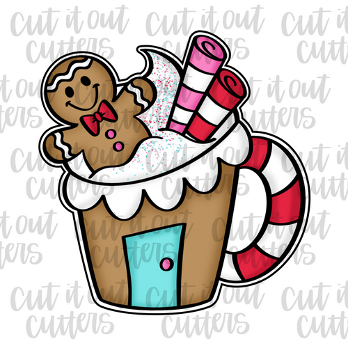 Wonky Gingerbread Mug Cookie Cutter