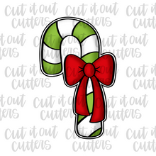 Load image into Gallery viewer, Wrapped Candy Cane Cookie Cutter
