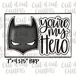 You're My Hero & Gothic Knight Cookie Cutter Set