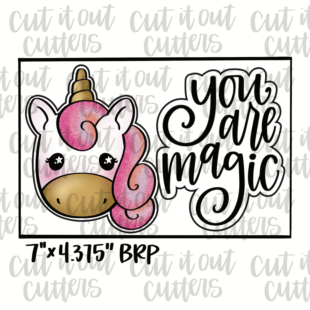 You Are Magic & Unicorn Cookie Cutter Set