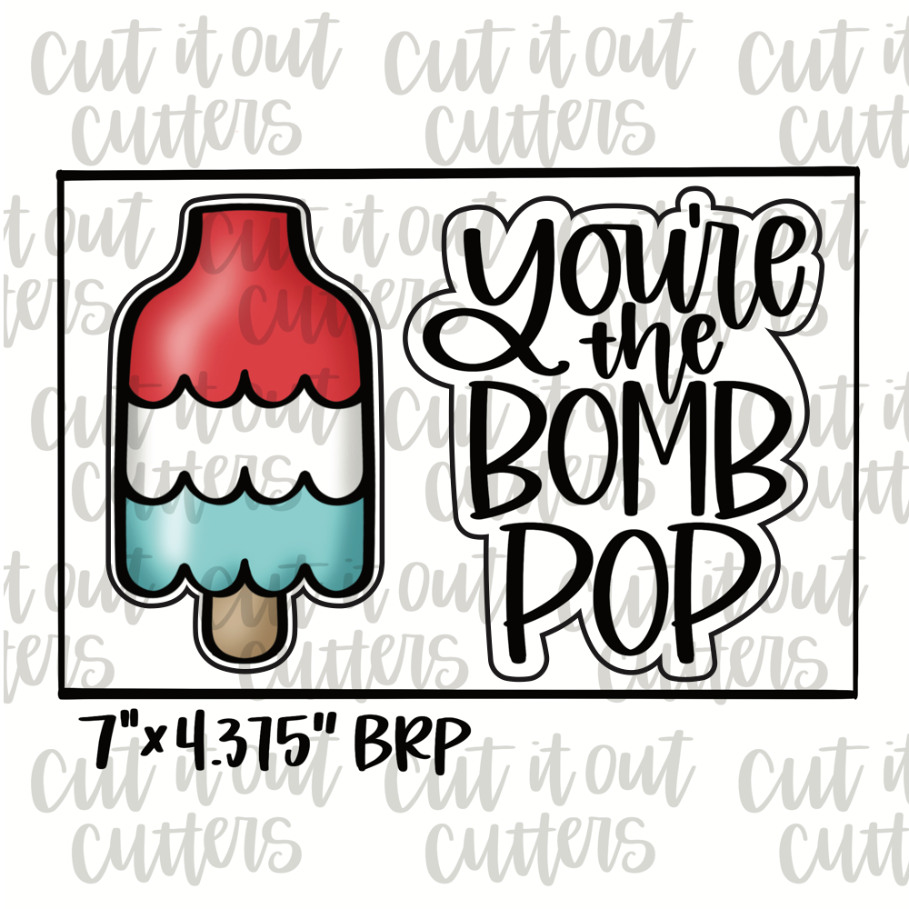 You're the Bomb & Pop Cookie Cutter Set