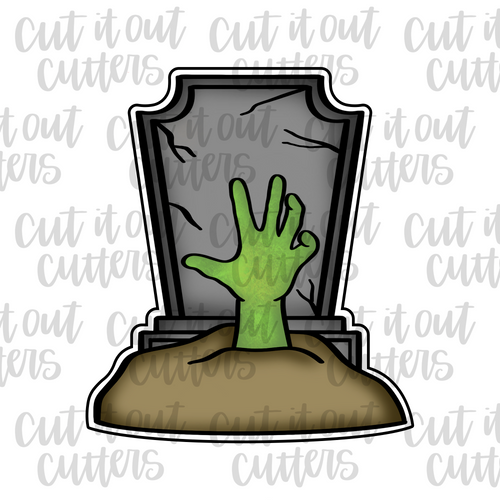 Zombie Tomb Cookie Cutter