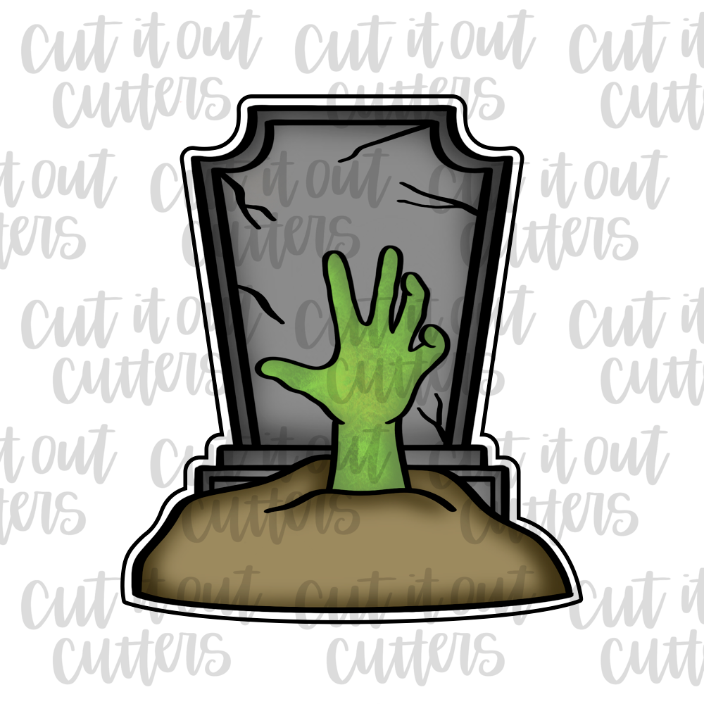 Zombie Tomb Cookie Cutter