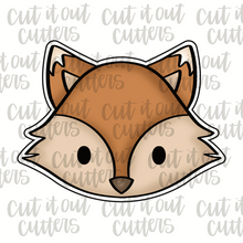 Load image into Gallery viewer, Raccoon/Fox Face Cookie Cutter