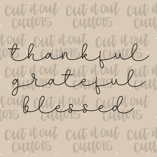 Thankful Grateful Blessed Beige - 2