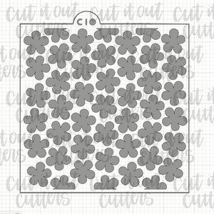 Mini Daisy 2 Piece Cookie Stencil