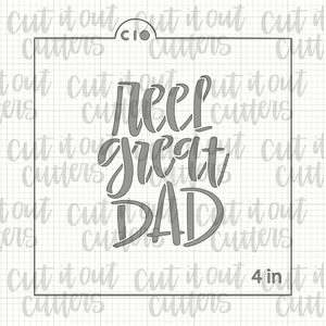 Reel Great Dad Cookie Stencil