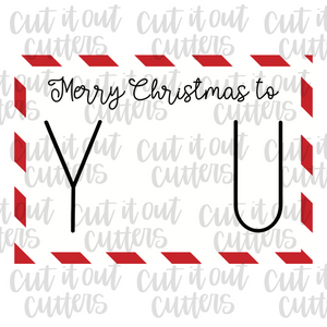 Merry Christmas to You - Cookie Cards - Digital Download