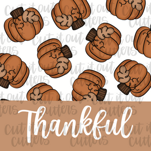 Thankful Pumpkins - 2" Square Tags - Digital Download