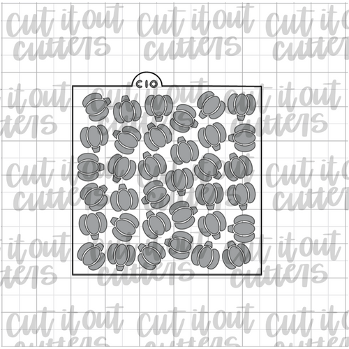 Fall Pumpkin Cookie Stencil (2 Piece or 1 Piece)