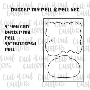 Butter My Roll & Roll Cookie Cutter Set