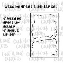 Load image into Gallery viewer, Weed Be Great &amp; Lighter Cookie Cutter Set