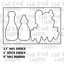 Load image into Gallery viewer, Hot Mama and Sauce Cookie Cutter Set