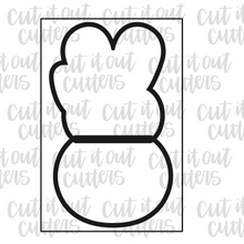 Load image into Gallery viewer, 2 Piece Sparkle Girl Bunny Cookie Cutter Set