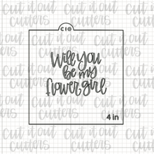 Load image into Gallery viewer, Will You Be My... (Maid of Honor/Bridesmaid/Flower Girl) Cookie Stencil