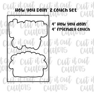 How You Doin' & Couch Cookie Cutter Set