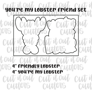 You're My Lobster Friend Cookie Cutter Set