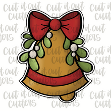 Load image into Gallery viewer, Mistletoe Bell Cookie Cutter