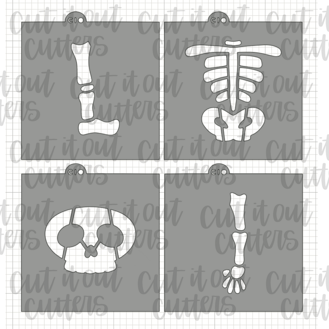 Build A Skeleton Cookie Stencil Set – Cut It Out Cutters build-a-skeleton-cookie-stencil-set-cut-it-out-cutters