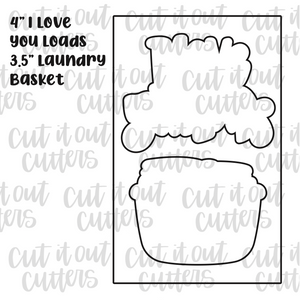 I Love You Loads and Laundry Cookie Cutter Set