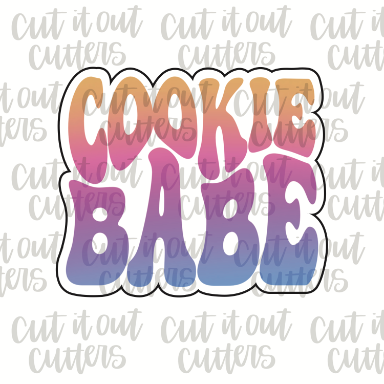 Retro Cookie Babe Cookie Cutter
