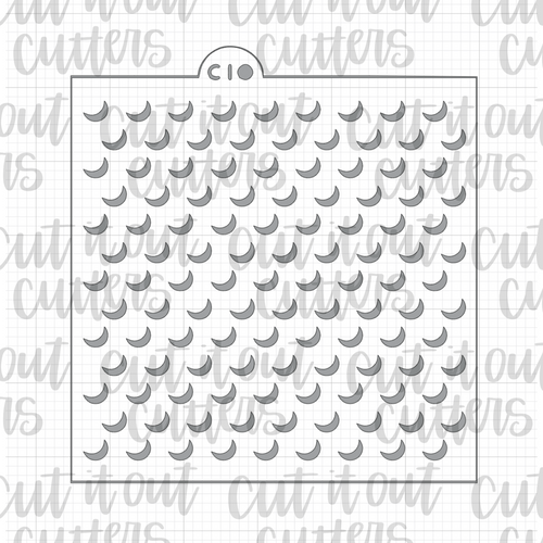 Golf Ball Pattern Cookie Stencil