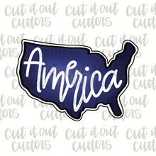 Load image into Gallery viewer, America Cookie Stencil for United States Cutter