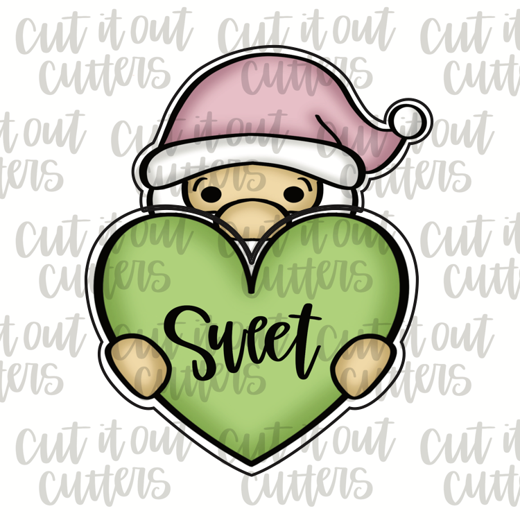 Gnome Candy Heart - 2 Piece Cookie Cutter Set