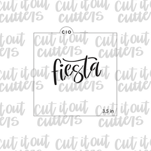 Fiesta Cookie Stencil Cut It Out Cutters