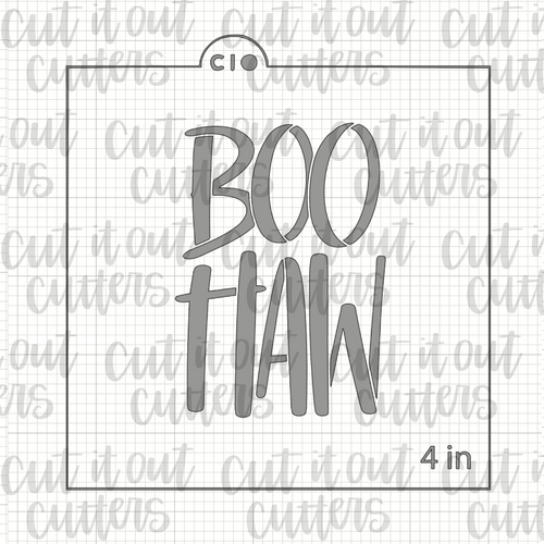 Boo Haw Cookie Stencil