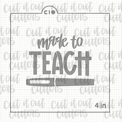 Made to Teach with Marker Cookie Stencil