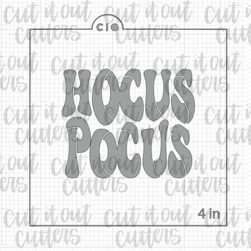 Retro Hocus Pocus Cookie Stencil