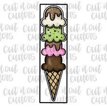 Load image into Gallery viewer, Build A Skinny Ice Cream - 3 Piece - Cookie Cutter