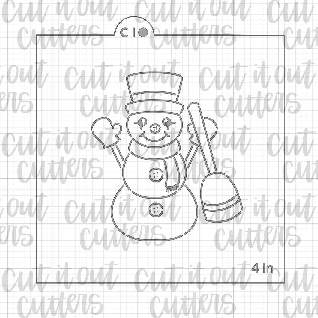 PYO Snowman Stencil & Cutter