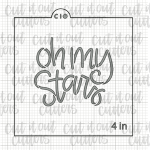 Oh My Stars Cookie Stencil