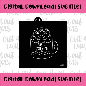 DIGITAL DOWNLOAD SVG File for 4" PYO Gingy Mug Stencil