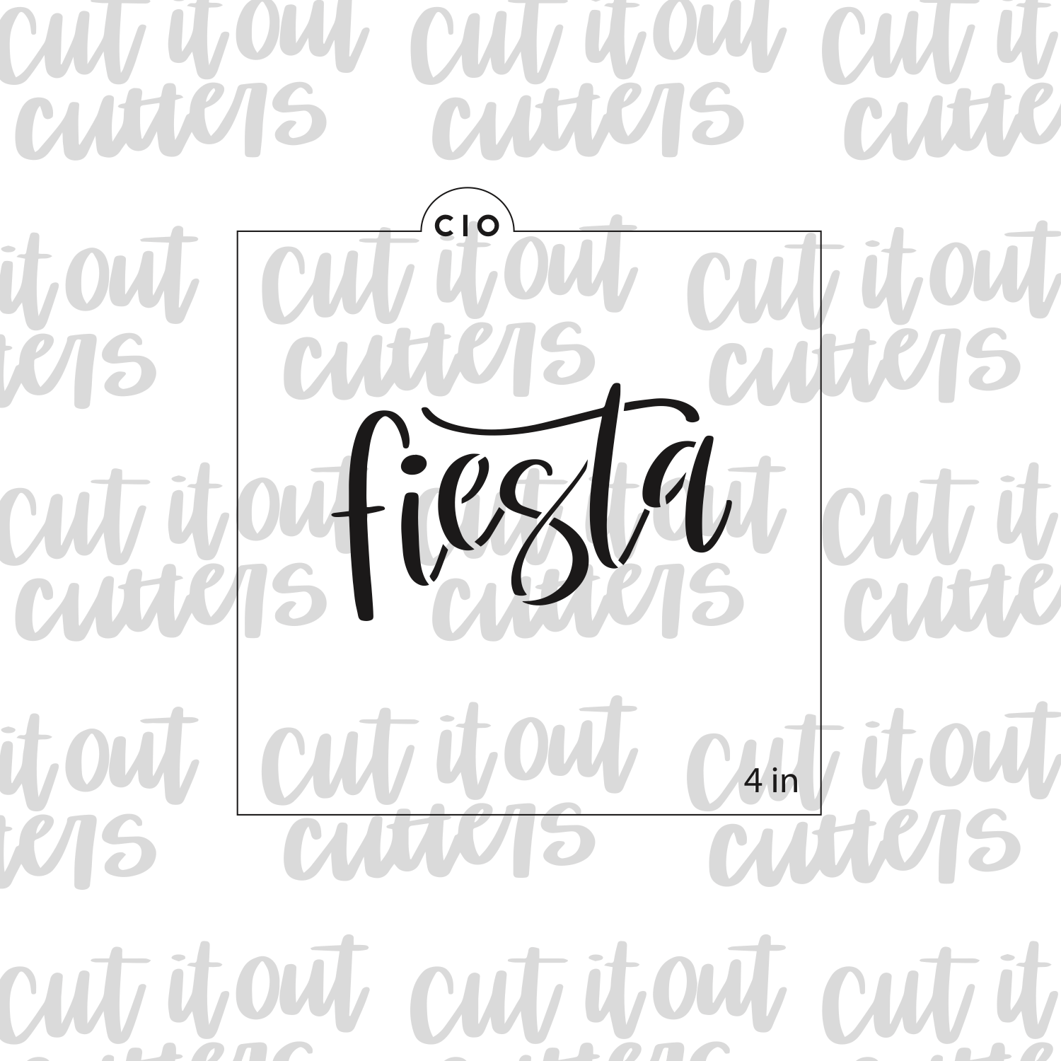 Fiesta Cookie Stencil – Cut It Out Cutters