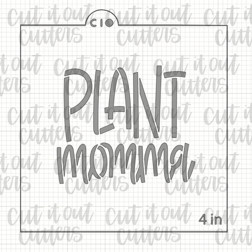 Plant Momma Cookie Stencil