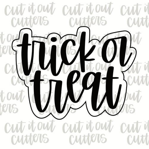 Trick or Treat 2 Cookie Cutter