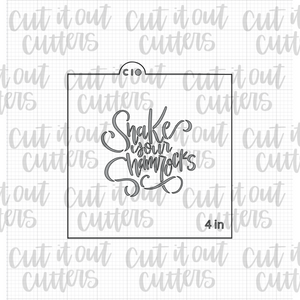 Shake Your Shamrocks - Worded Shamrock Cookie Stencil