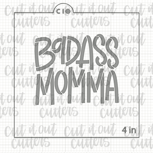 Badass Momma Cookie Stencil