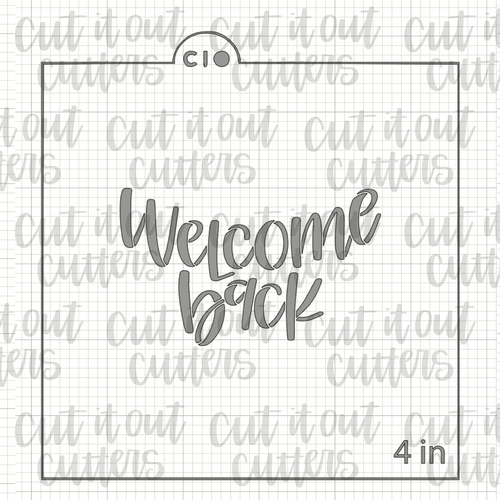 Crayon Box - Welcome Back Cookie Stencil